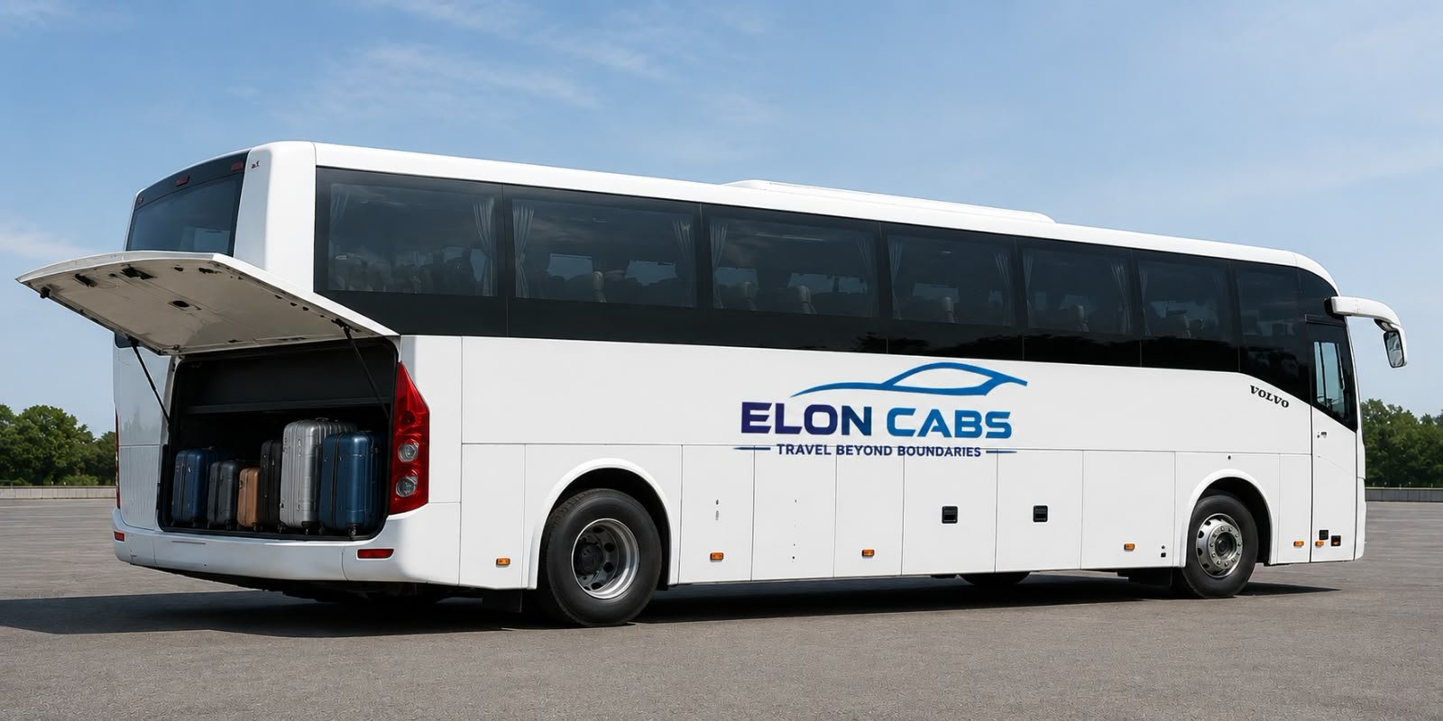 Premium AC Bus Group Travel Bangalore - Elon Cabs Service